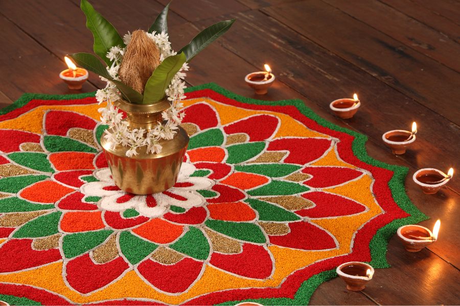 Thai pongal decos at nothern cities in Sri Lanka 